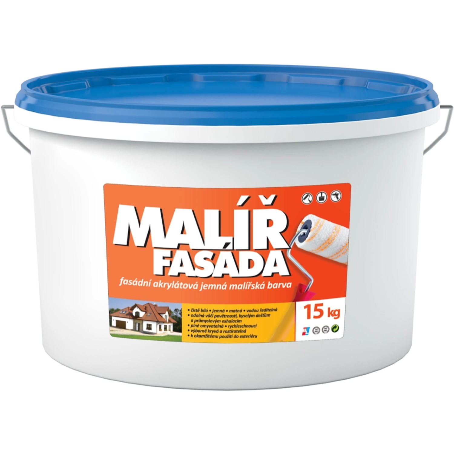 Malíř Fasáda bílá, 15 kg