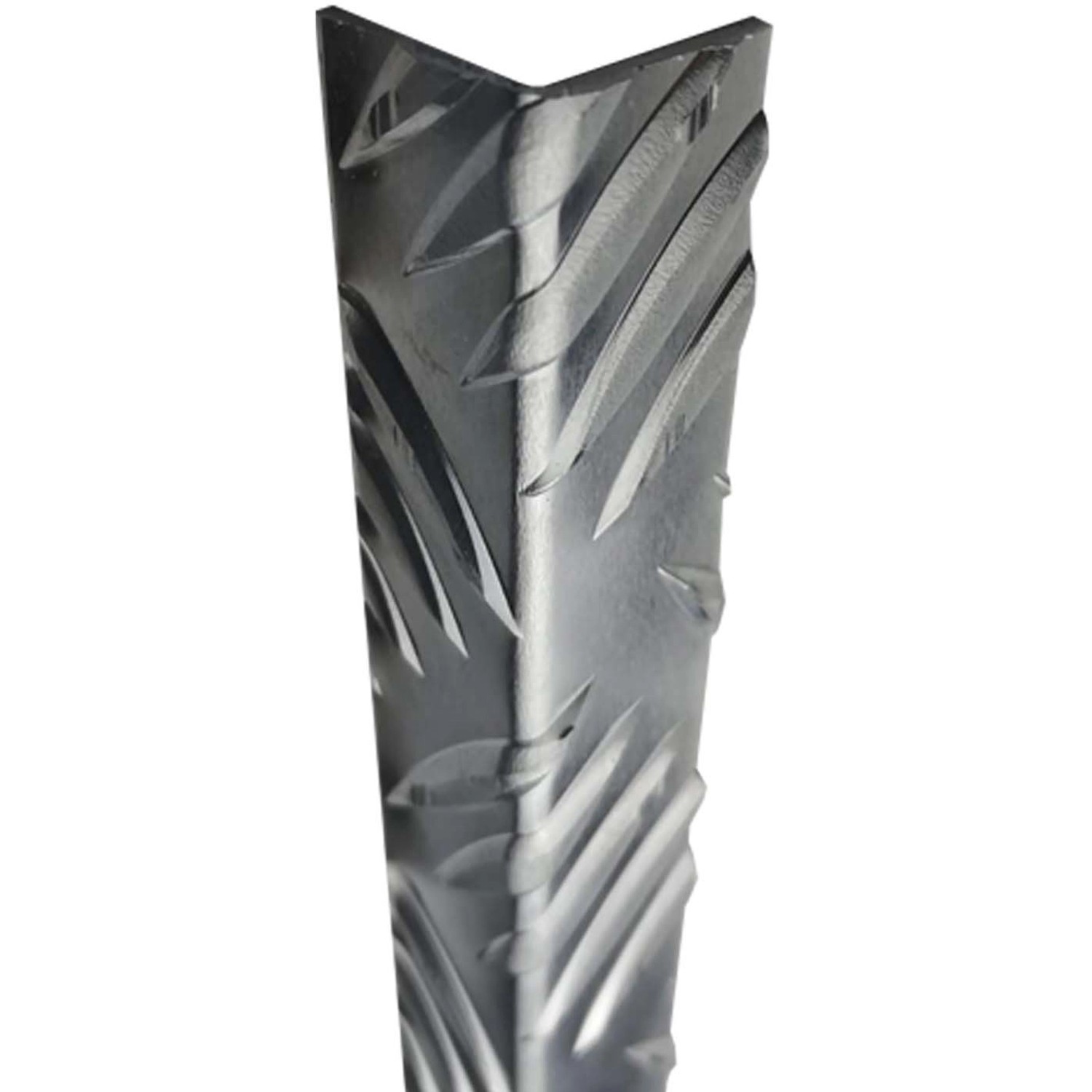 Arcansas Úhlový profil přírodní hliník ražba Check design 30 x 30 x 1,5 x 1000mm