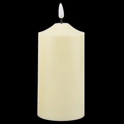 EURAKLES LED svíčka bílá/bílý plamínek 175 x 75 mm, 1 ks