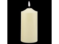 EURAKLES LED svíčka bílá/bílý plamínek 175 x 75 mm, 1 ks