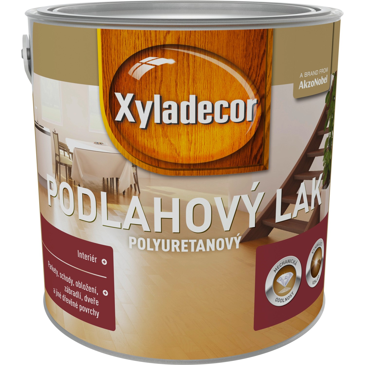 Xyladecor Podlahový lak polyuretanový lesklý 2,5 l