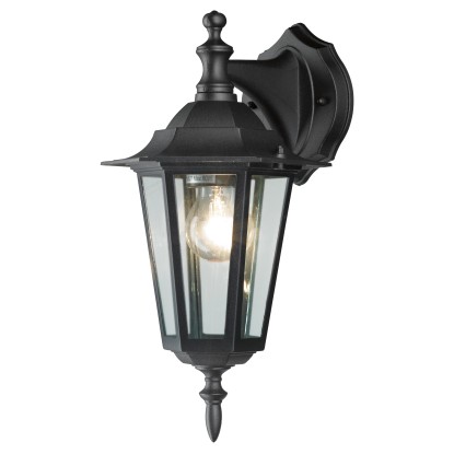 OBI Venkovní svítidlo MOLINELLA černé 1xE27 max.60W IP44 35x17cm horní uchycení