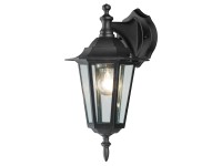 OBI Venkovní svítidlo MOLINELLA černé 1xE27 max.60W IP44 35x17cm horní uchycení