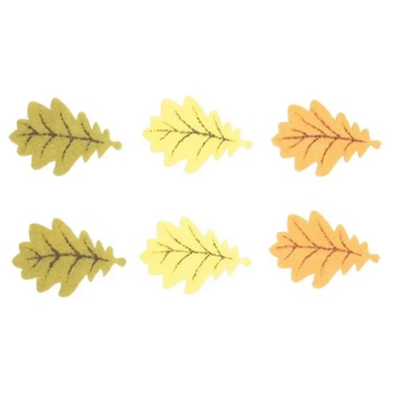 List dubu filcový na kolíčku mix barev 5 cm, 6 ks