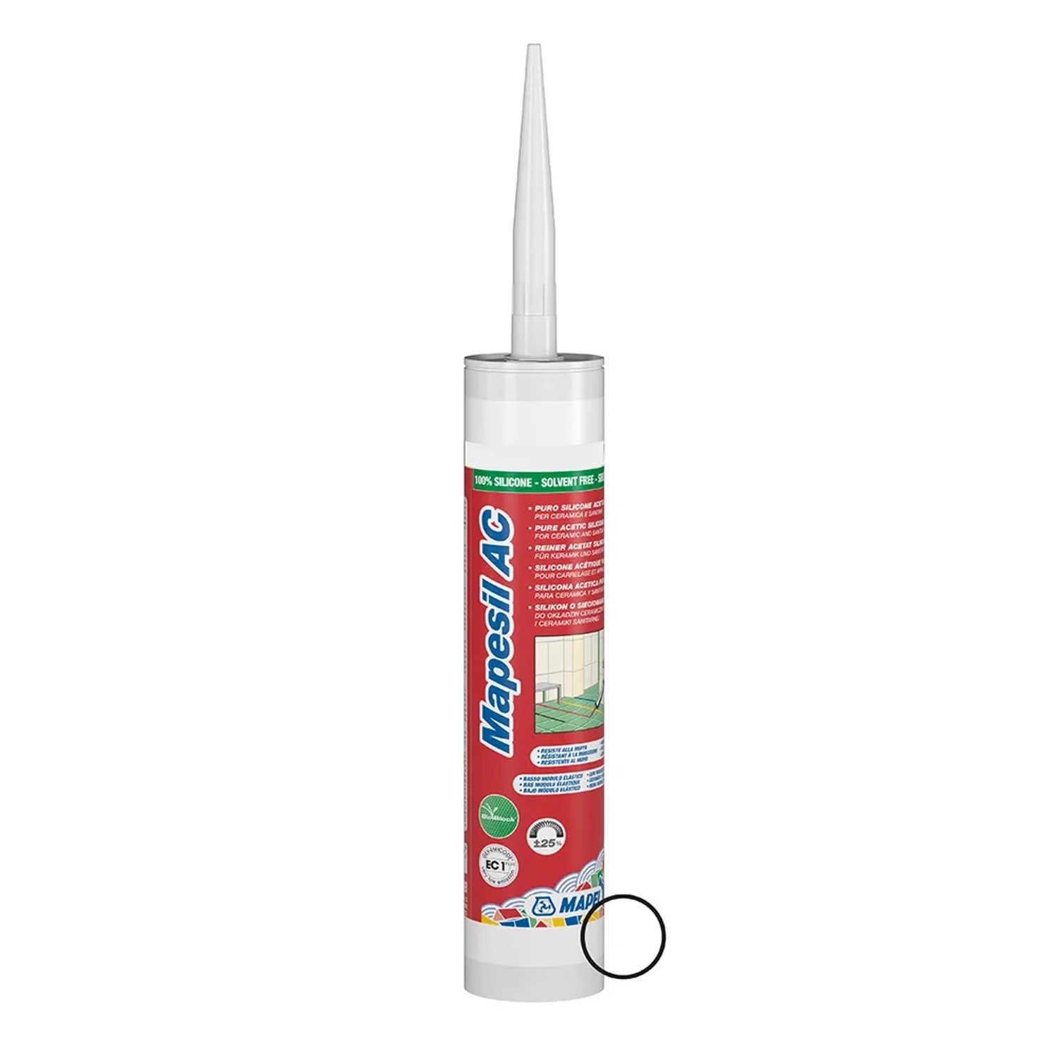 Mapei Silikonový těsnicí tmel Mapesil AC 310 ml, 999 transparentní