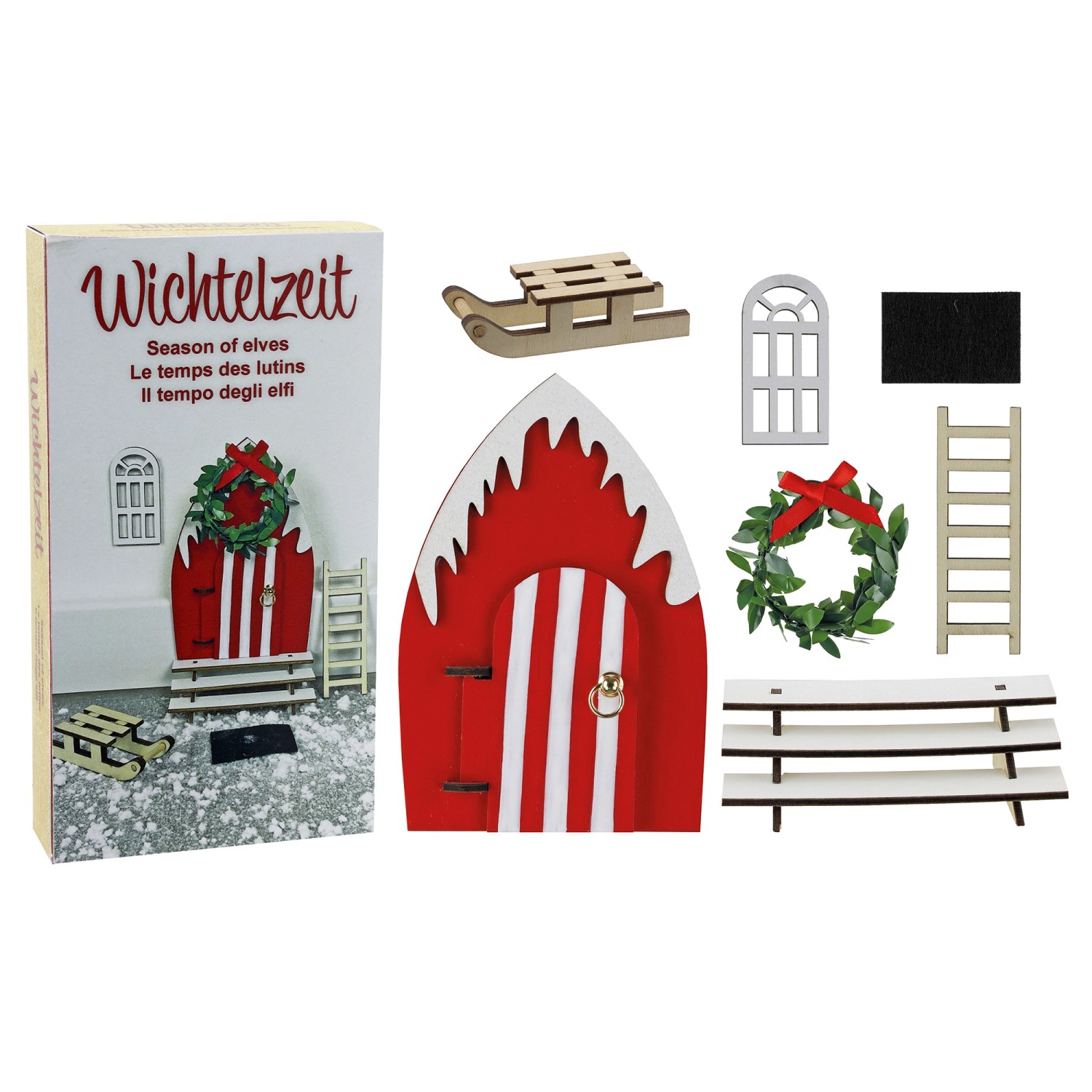 GEROMA Vánoční dekorace startovací sada 1 cca 18,5 x 9,5 x 3 cm, 7dílná