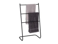 Allstar Stojan na ručníky Aracena kovový, černý 46 x 82 x 35 cm