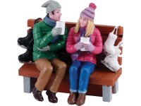 Lemax Vánoční dekorace Hot Cocoa Drinkers 5,6 x 6 x 4 cm