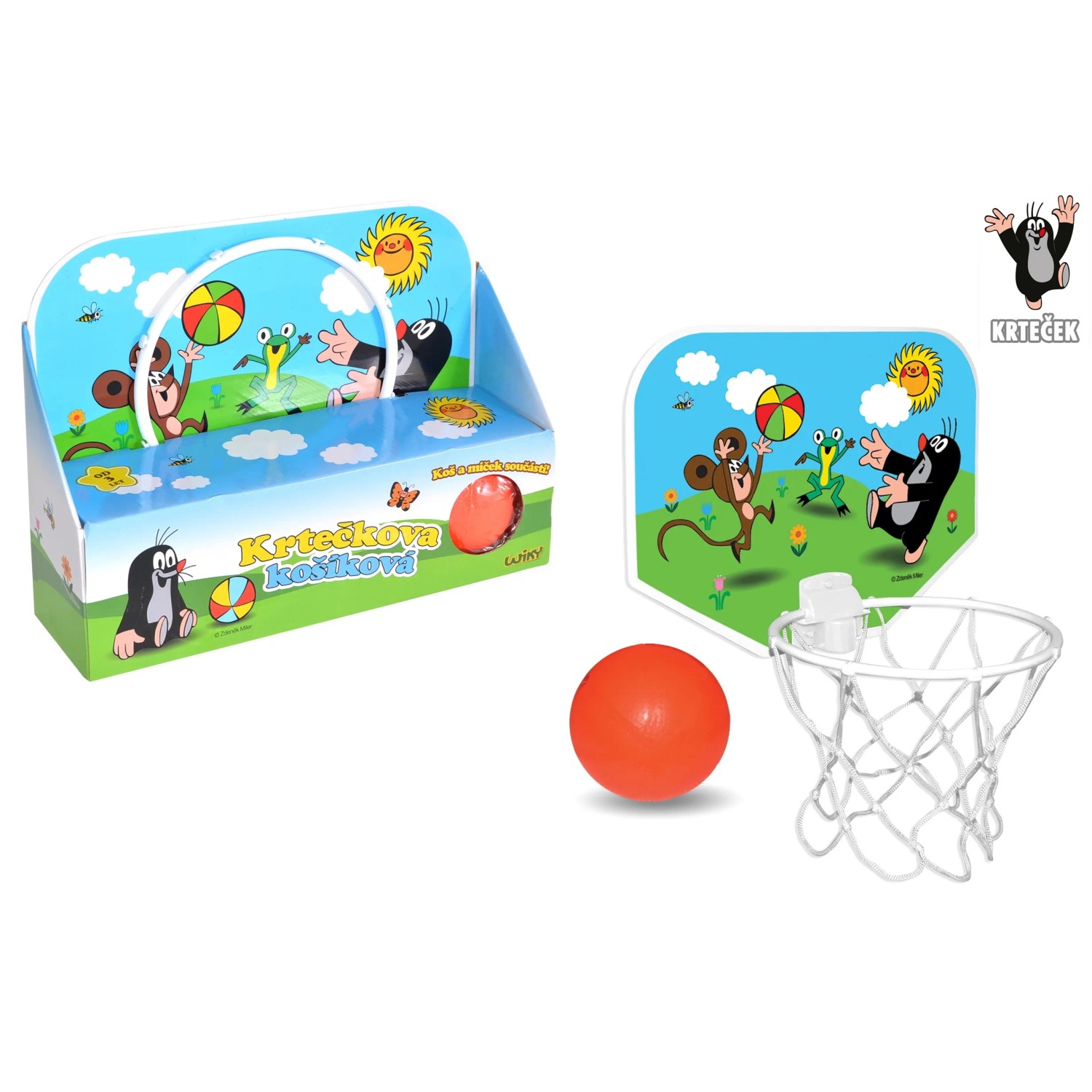 Wiky Basketbal set Krteček 33 x 25 cm
