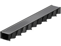 ACO Plastový žlab Hexaline s pozinkovaným krycím roštem 82 x 129 x 1000 mm ACO Plastový žlab Hexaline s pozinkovaným krycím roštem 82 x 129 x 1000 mm