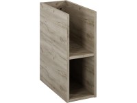 Maximus Nástěnný koupelnový regál Stylo Duo, dub Sanremo, 20 x 45,6 x 50 cm