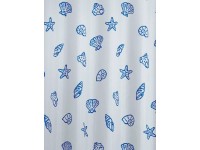 Spirella Sprchový závěs Textil Concha námořní modř 180 cm x 200 cm