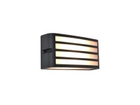 Lutec Venkovní nástěnná lampa ZEBRA E27, max. 25 W, tm.šedá, 90  x 220 x 110 mm