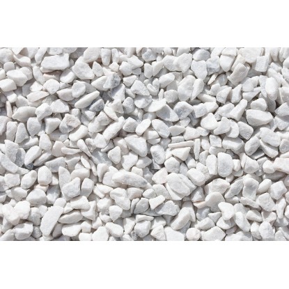 Mramorová drť carrarská bílá 16-25 mm 25 kg PE pytel
