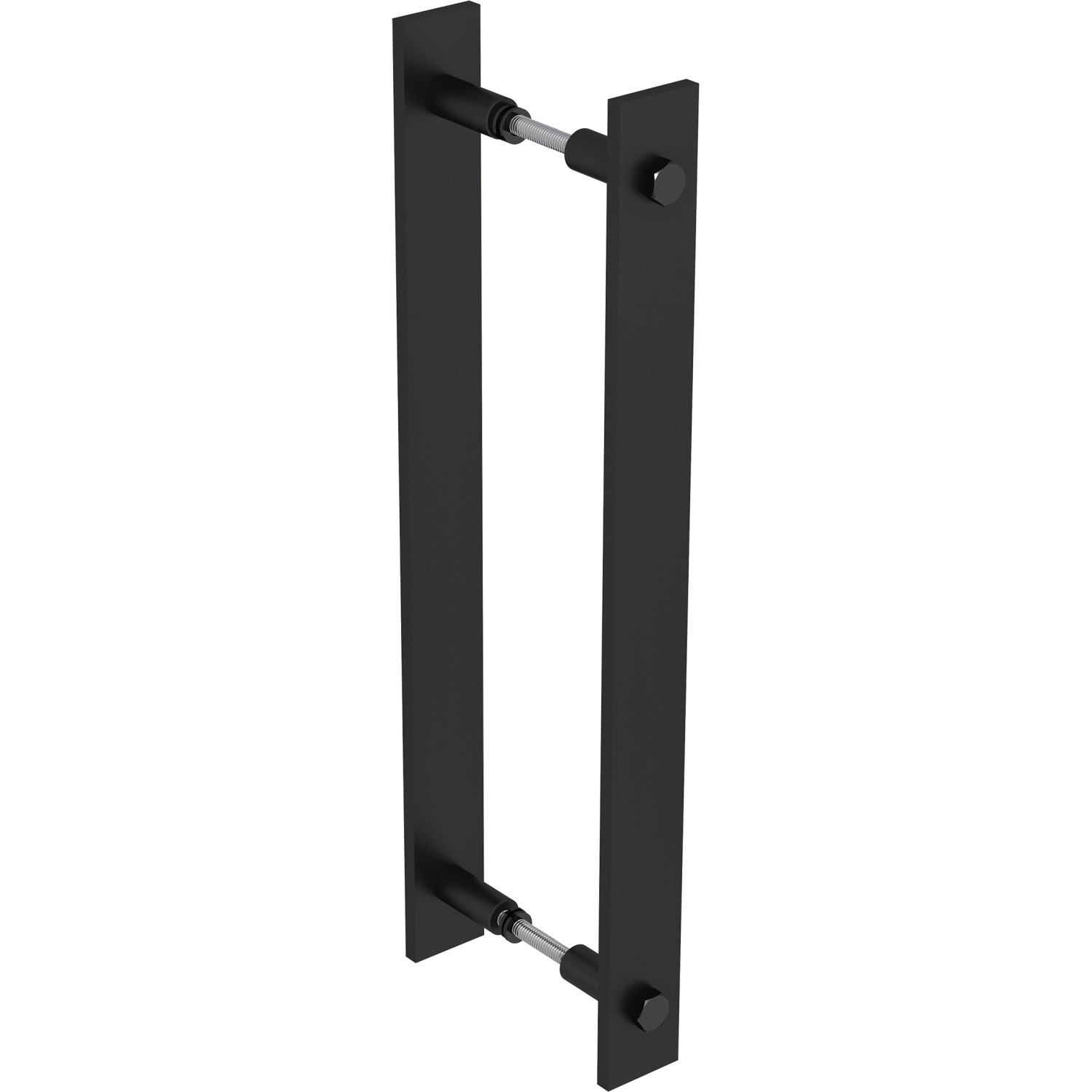 RADEX Dlouhé madlo pro posuvné dveře ocelové černé 32 x 356 mm, 2 ks