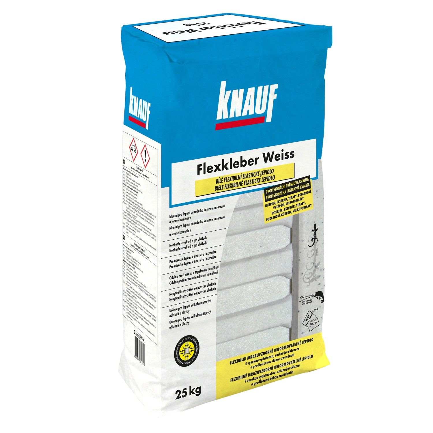 Knauf Cementové lepidlo Flexkleber C2T S1 bílé 25 kg