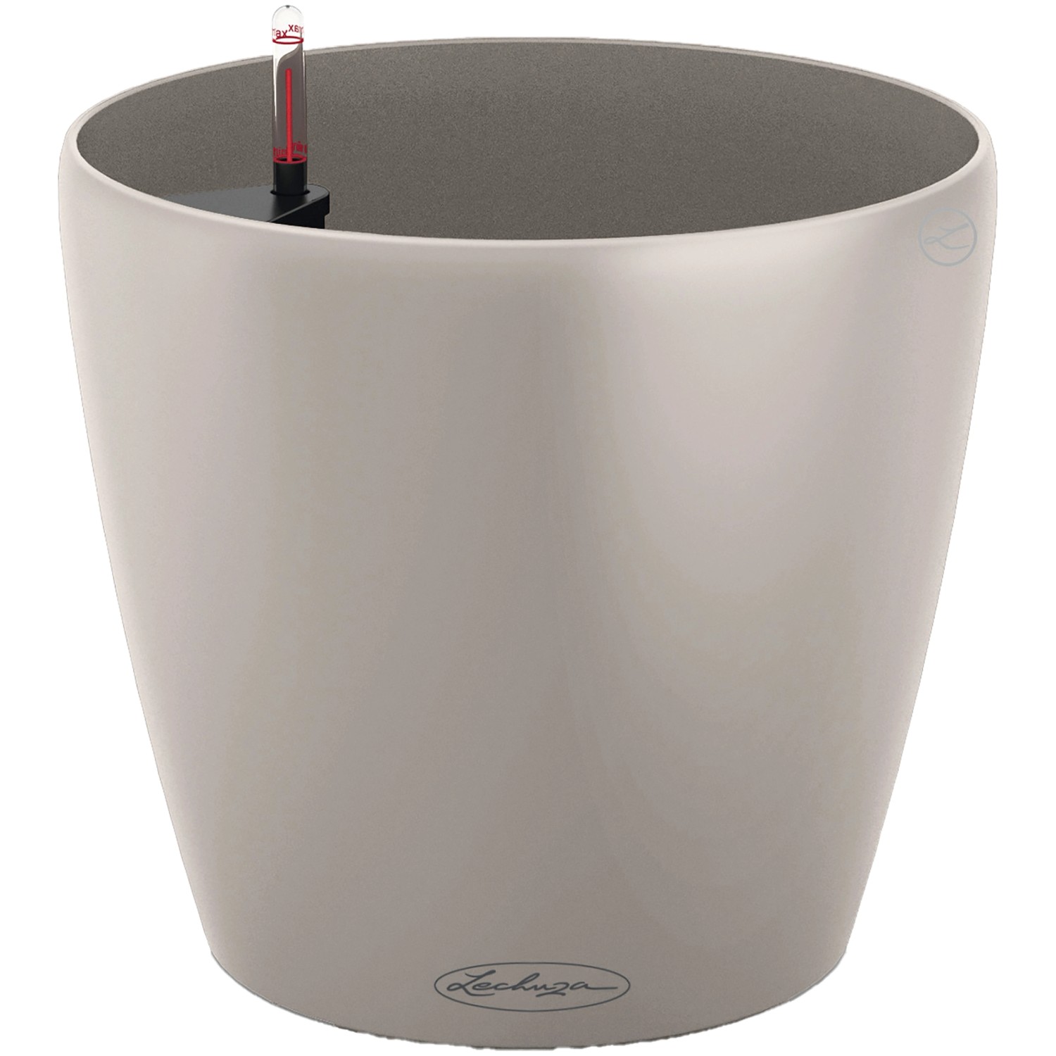 Lechuza Samozavlažovací květináč CLASSICO Color 28 písk.hnědá, pr. 27,5 x 26 cm