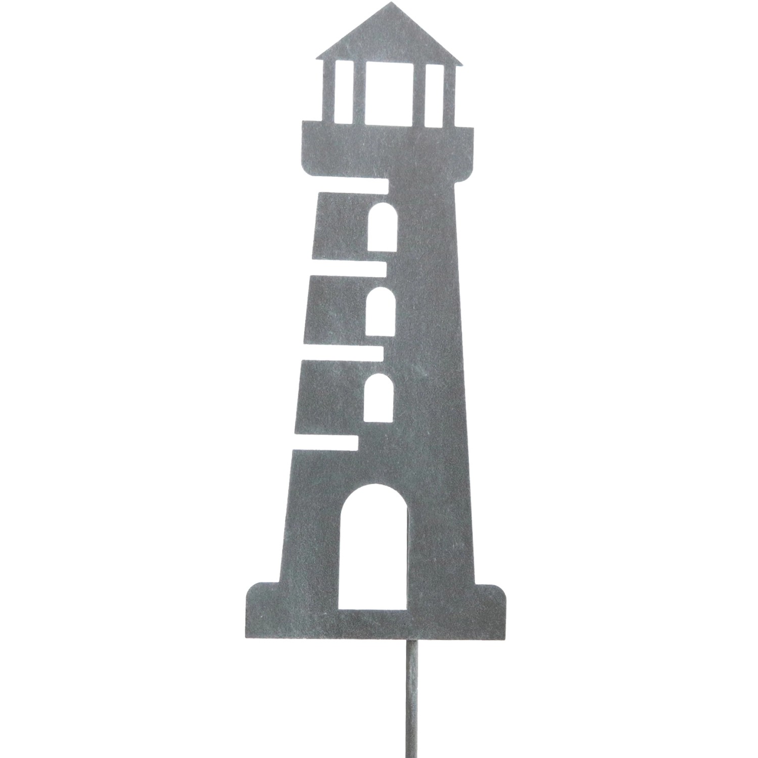 Zápich maják kovový 117 x 12,5 x 30 cm