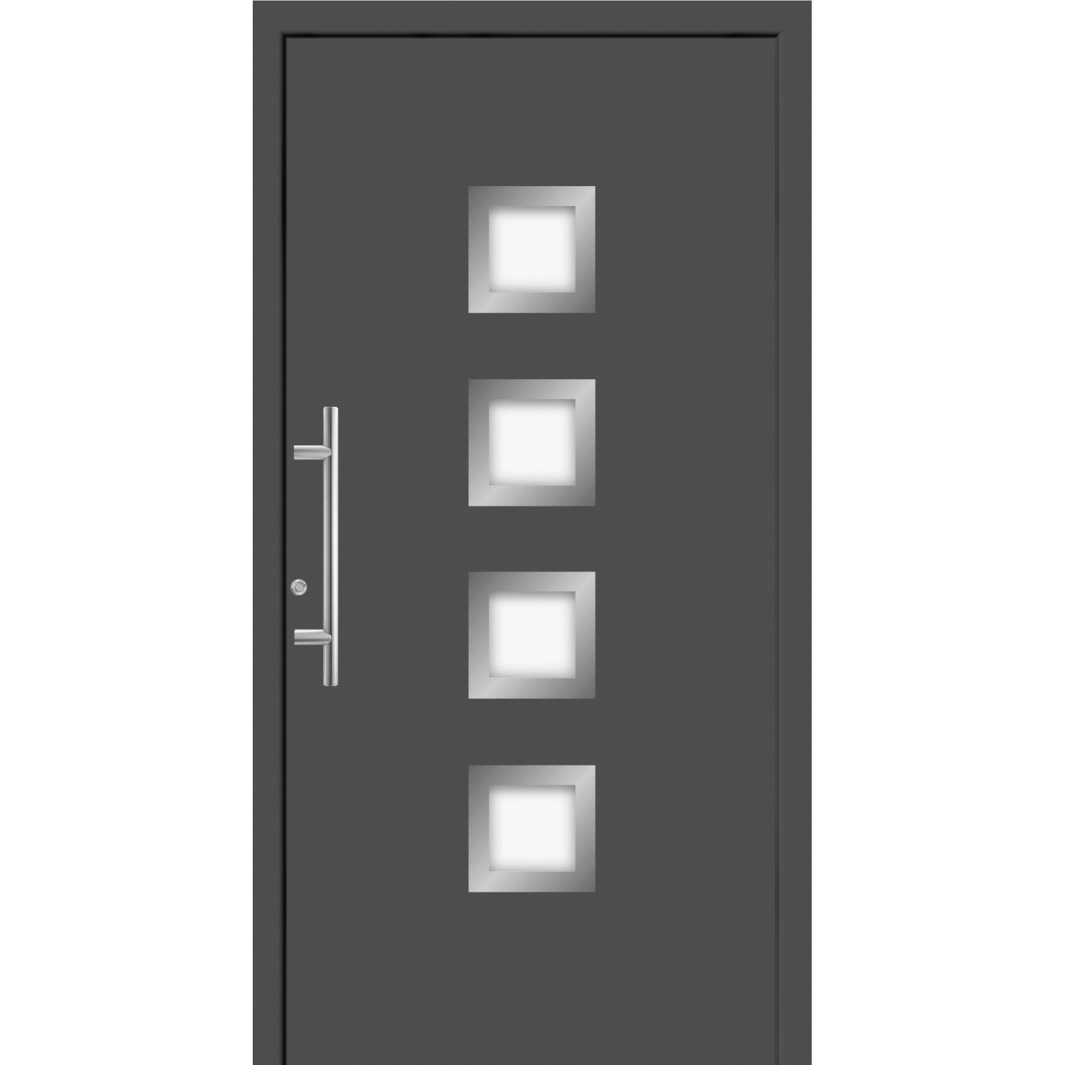 Splendoor Hliníkové vchodové dveře Moderno M430/P, antracitová metalíza, 110 L