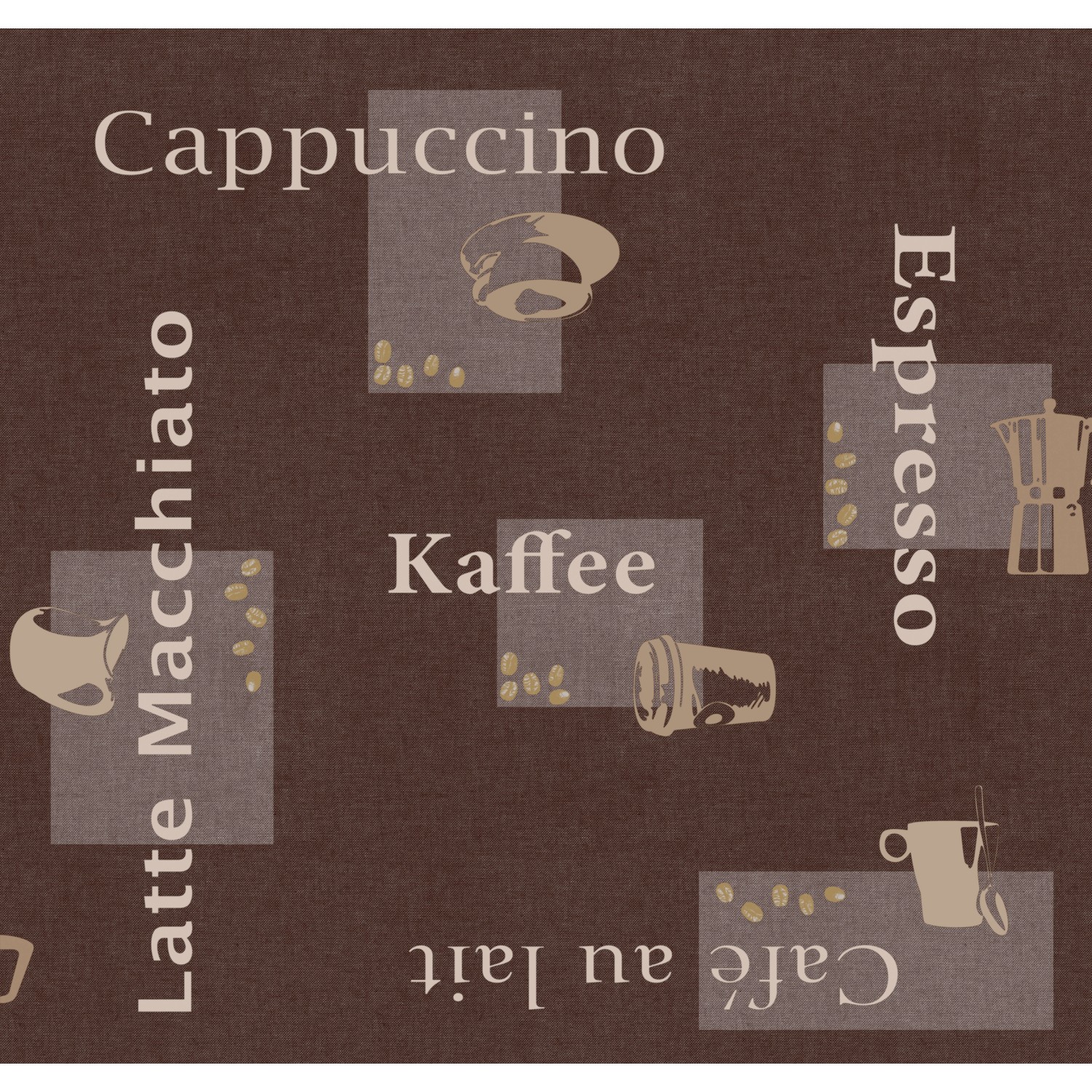 d-c-table Ubrus Manhattan Cappuccino Schoko 150 x 250 cm