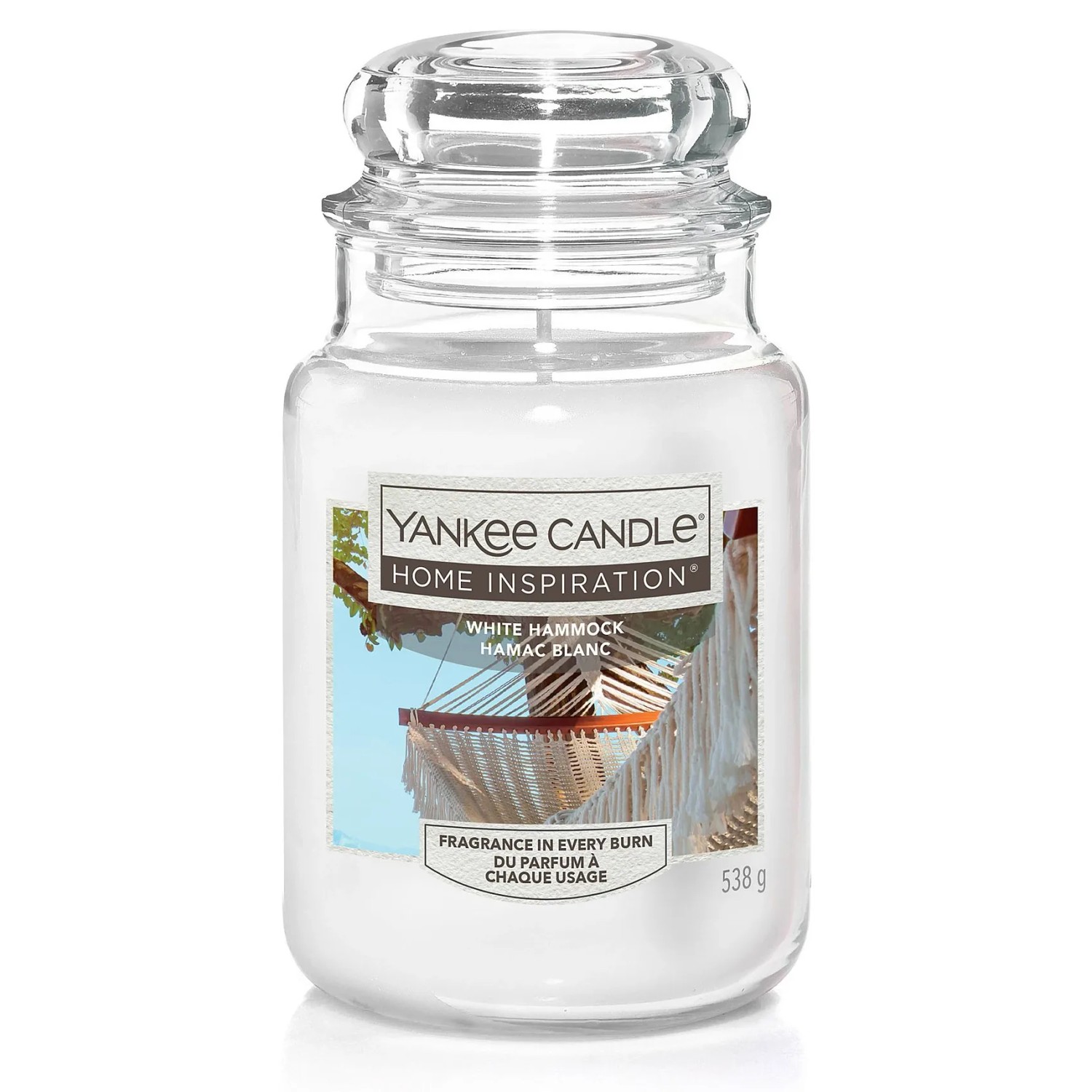 Yankee Candle Home Inspiration Svíčka, sklo, White Hammock, 17 x 9,5 cm