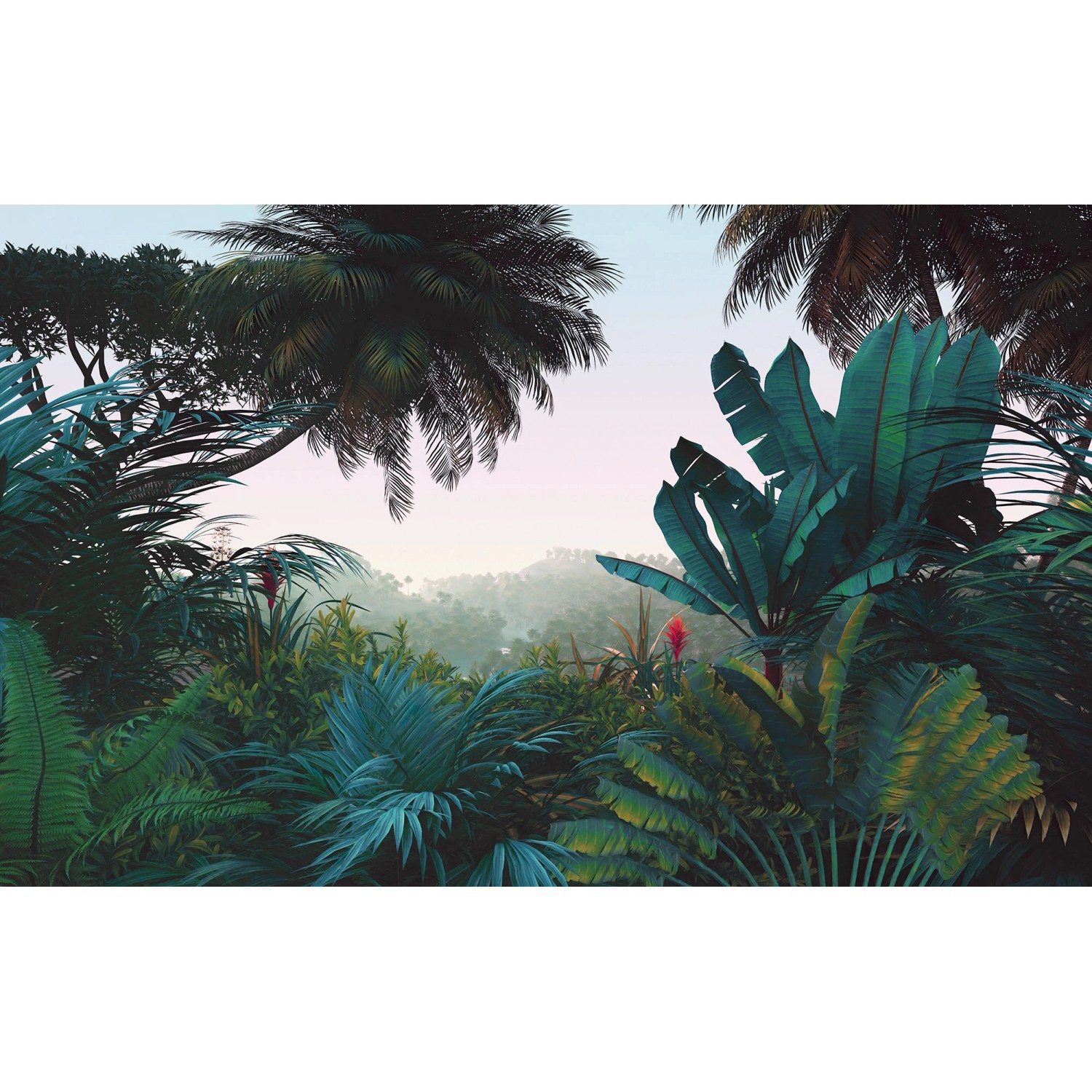 Komar Vliesová fototapeta Jungle Morning 400 x 250 cm