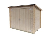 Twig Dřevěný zahradní domek BH16 Cover, přírodní, 218 x 130 cm
