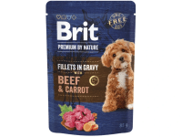 Brit Kapsička pro psy Premium by Nature Fillets Gravy Beef&Carrot 85 g Brit Kapsička pro psy Premium by Nature Fillets Gravy Beef&Carrot 85 g