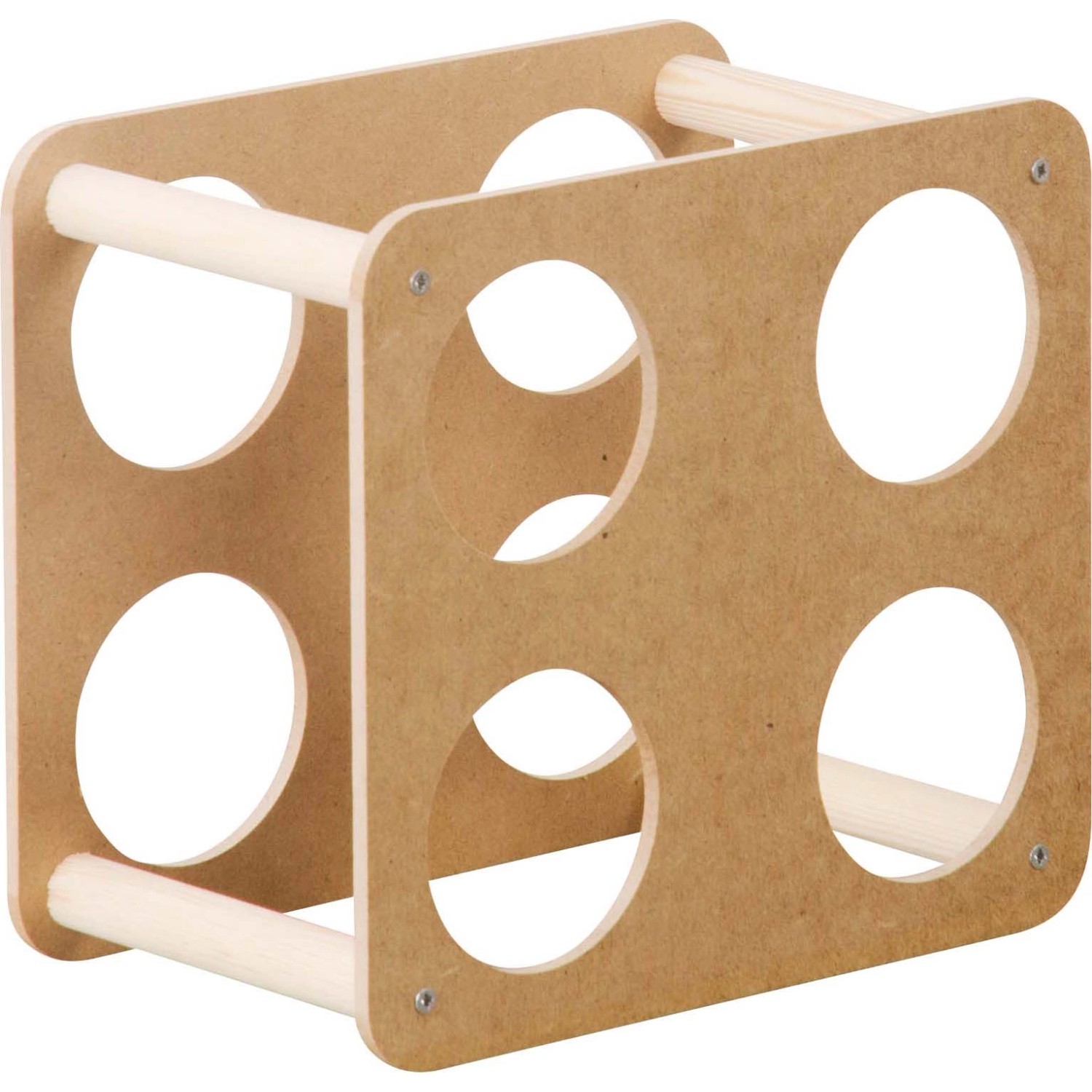 OBI Dřevěný regál na víno pro 4 láhve