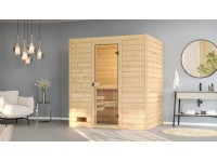 Weka Sauna z masivu 38 mm Valida 2 se skleněnými dveřmi