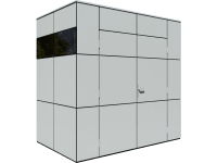 Bertilo Designový zahradní domek HPL Mini, světle šedá, 231 x 152 cm Bertilo Designový zahradní domek HPL Mini, světle šedá, 231 x 152 cm