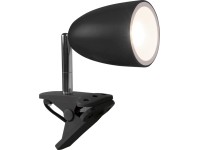 OBI LED lampa s klipem Vidorni černá