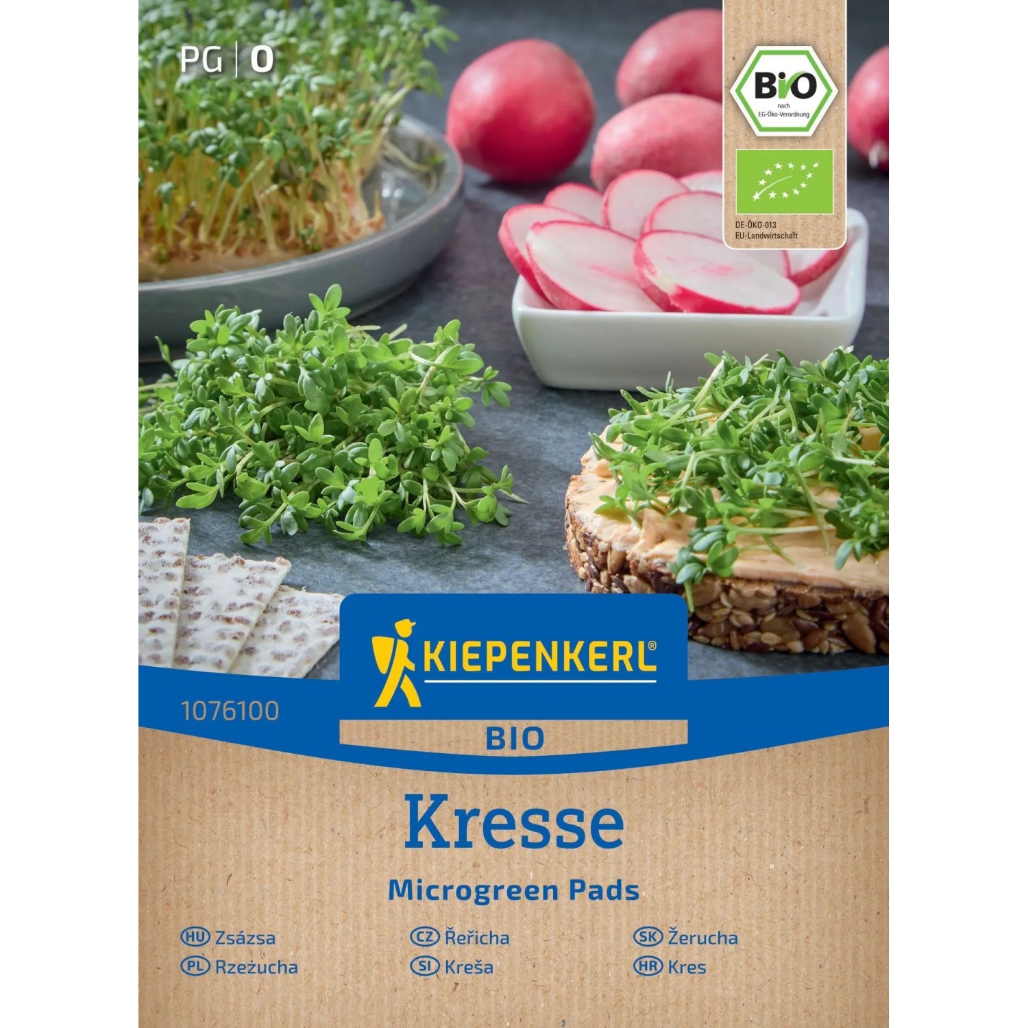 KIEPENKERL BIO Microgreen Pads Řeřicha (Lepidium sativum) 3 ks