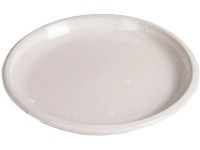 Mega Collections Miska pod květináč Glazed Saucer bílá pr. 20 cm