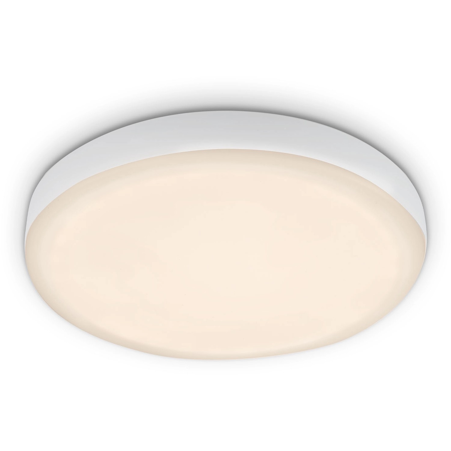 Briloner Vestavné LED svítidlo Plat 1 ks, bílé, pr. 10 cm, teplá bílá