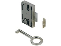 Hettich Západkový zámek, 60 mm x 53 mm x 8,7 mm, poniklovaná ocel