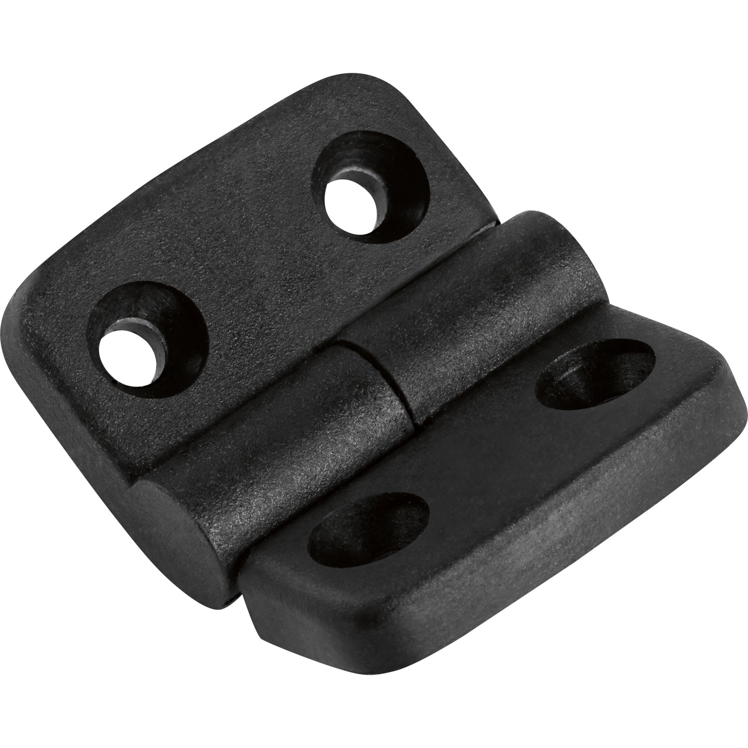 Vysazovací závěs, polyamid, černý, levý, 59 mm x 48 mm