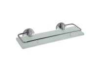 Bemeta Skleněná polička OMEGA s výklopnou hrazdou 300 x 55 x 130 mm