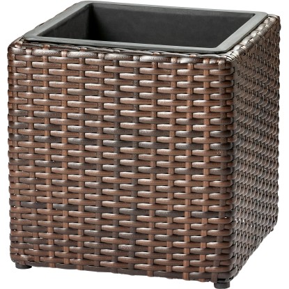 Květináč 28 cm x 28 cm x 28 cm hnědý