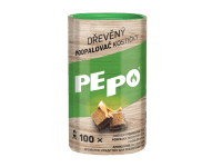 PE-PO Dřevěný podpalovač kostičky 100 ks