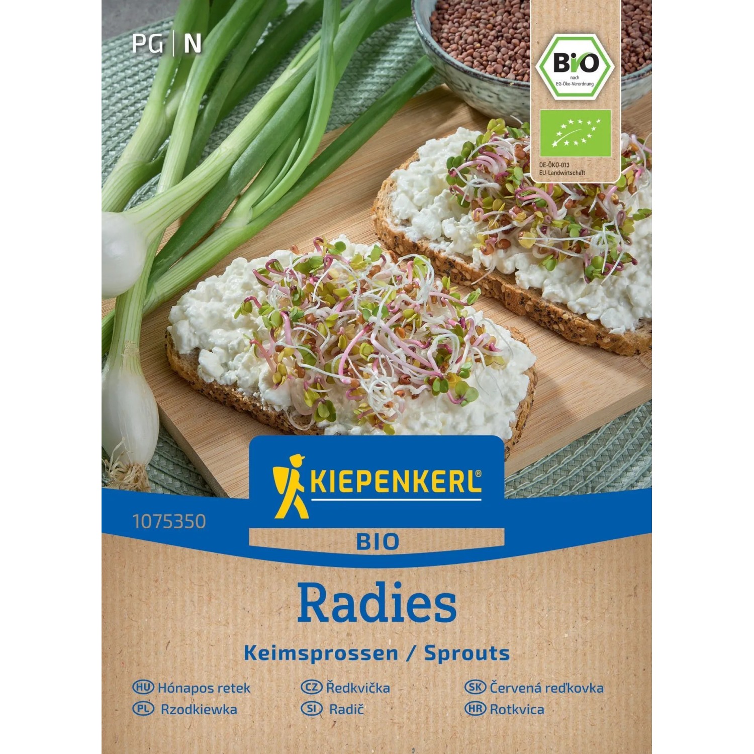 KIEPENKERL BIO Ředkvička (Raphanus sativus var. sativus) ke klíčení 60 g