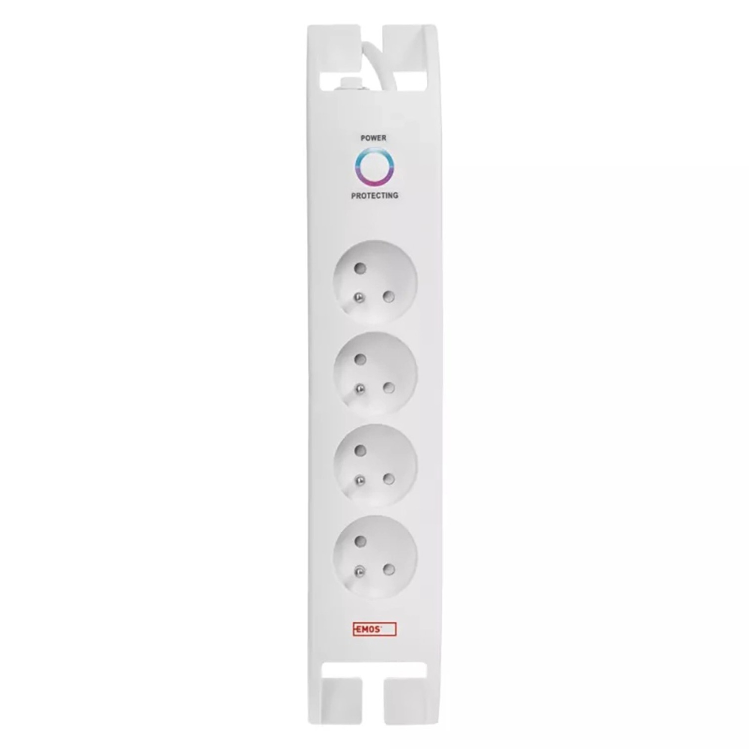 Emos Přepěťová ochrana 900J, 4 zásuvky, bílá, 2 m