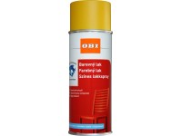 OBI Lak ve spreji hedvábně matný RAL 1023 žlutá dopravní 400 ml