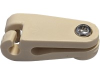 Peddy Shield Posuvné háčky pro stínící plachty, slonovinová, 20 ks