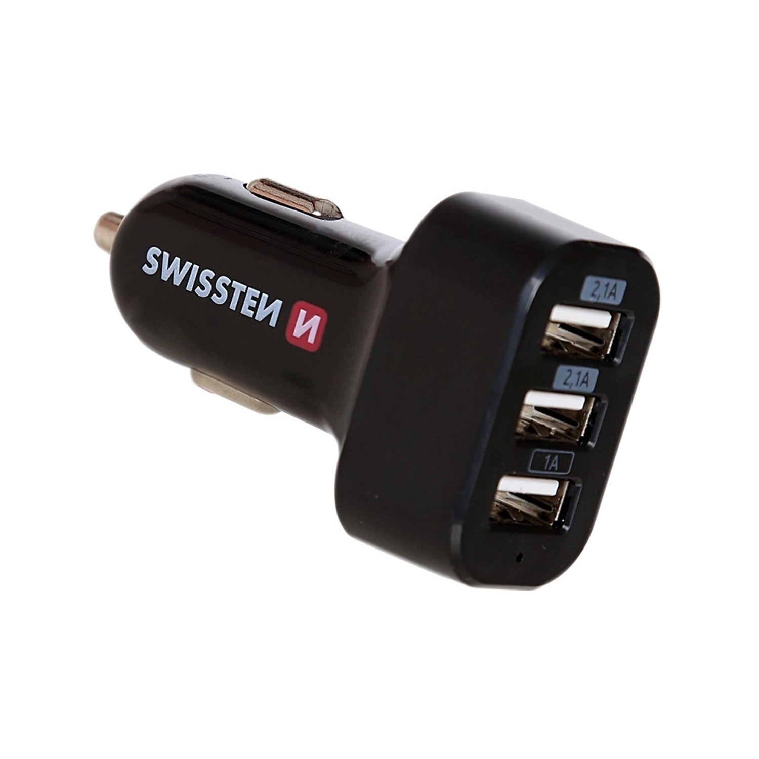 SWISSTEN Nabíječka USB-A 12/24V, 5,2 A, 3x USB-A