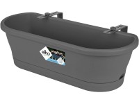 elho Květináč Corsica Easy Balcony antracitový, 60 x 19 x 24 cm