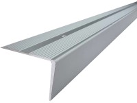 Arcansas Schodová lišta DECORGRALL alu stříbrná elox 21 x 21 x 1000 mm Arcansas Schodová lišta DECORGRALL alu stříbrná elox 21 x 21 x 1000 mm