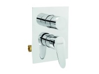 Vanová sprchová baterie s přepínačem Titania IRIS New chrom
