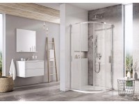 RAVAK Sprchový kout Blix Slim BLSCP4-90x90 lesklý + transparentní