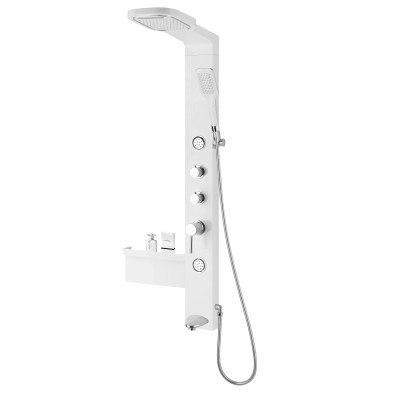 Sanotechnik Sprchový sloup Ibiza stříbrný 135,7 x 37,5 x 52 cm